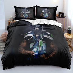 Seattle Seahawk Football League Duvet Cover Quilt Cover Pillowcase Bedding Set