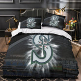 Seattle Mariners Baseball 3D Printed Duvet Cover Quilt Cover Pillowcase Bedding Set Bed Linen Home Decor