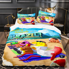 Smiling Friends Duvet Cover Quilt Case Pillowcase Bedding Set Without Filler