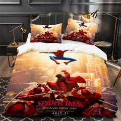 Spiderman Brand New Day Duvet Cover Quilt Case Pillowcase Bedding Set Without Filler