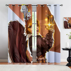Marvel Rivals Squirrel Girl Blackout Curtains Drapes For Window Treatment Set