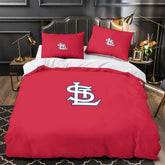 St Louis Cardinals Duvet Cover Quilt Case Pillowcase Bedding Set Without Filler