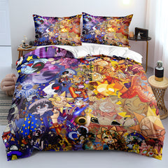 Sundrop and Moondrop Fnaf Duvet Cover Quilt Case Pillowcase Bedding Set