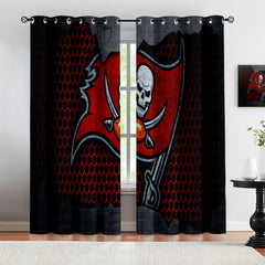 Tampa Bay Buccaneers Blackout Curtains Drapes For Window Treatment Set