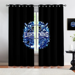 Tampa Bay Lightning Blackout Curtains Drapes For Window Treatment Set