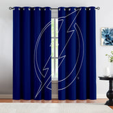 Tampa Bay Lightning Hockey League Blackout Curtains Drapes For Window Treatment Set