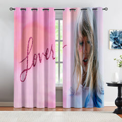 Taylor Swift Blackout Curtain Drapes for Living Room Bedroom Window Treatment