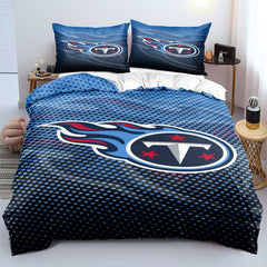 Tennessee Titans Football League Duvet Cover Quilt Case Pillowcase Bedding Set
