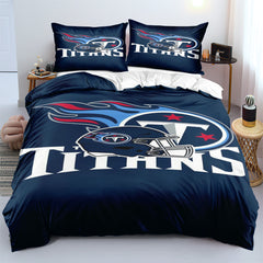 Tennessee Titans Football League Duvet Cover Quilt Case Pillowcase Bedding Set