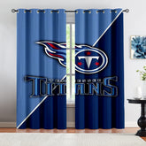 Tennessee Titans Football League Blackout Curtains Drapes for Window Treatment Set