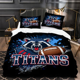 Tennessee Titans Football Duvet Cover Quilt Case Pillowcase Bedding Set Without Filler
