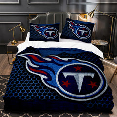 Tennessee Titans Football Duvet Cover Quilt Case Pillowcase Bedding Set Without Filler