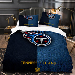 Tennessee Titans Football Duvet Cover Quilt Case Pillowcase Bedding Set Without Filler