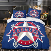 Texas Rangers Duvet Cover Quilt Case Pillowcase Bedding Set Without Filler