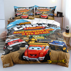 The Adventures of Chuck and friends Duvet Cover Quilt Case Pillowcase Bedding Set