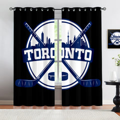 Toronto Maple Leafs Blackout Curtains Drapes For Window Treatment Set
