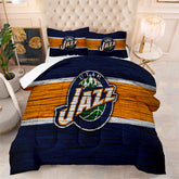 Utah Jazz Basketball Comforter Pillowcase Sets Blanket All Season Reversible Quilted Duvet