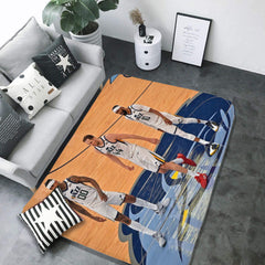 Utah Basketball Jazz Carpet Living Room Bedroom Mats Kitchen Bathroom Rug