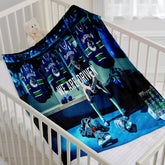 Vancouver Canucks Hockey Team Flannel Fleece Throw Blanket