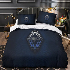 Vancouver Whitecaps FC Duvet Cover Quilt Case Pillowcase Bedding Set Without Filler