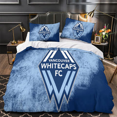 Vancouver Whitecaps FC Duvet Cover Quilt Case Pillowcase Bedding Set Without Filler