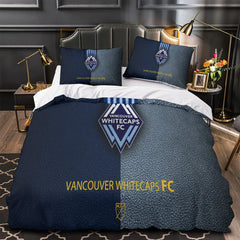 Vancouver Whitecaps FC Duvet Cover Quilt Case Pillowcase Bedding Set Without Filler