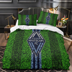 Vancouver Whitecaps FC Duvet Cover Quilt Case Pillowcase Bedding Set Without Filler
