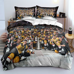 Vegas Golden Knights Hockey League Duvet Cover Quilt Case Pillowcases