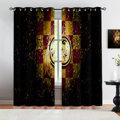 Washington Commanders Blackout Curtains Drapes For Window Treatment Set