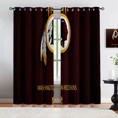 Washington Commanders Blackout Curtains Drapes For Window Treatment Set