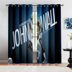 Washington Basketball Wizards Blackout Curtains Drapes For Window Treatment Set
