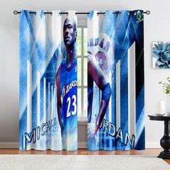 Washington Basketball Wizards Blackout Curtains Drapes For Window Treatment Set