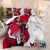 Washington Capitals Hockey League Comforter Pillowcase Sets Blanket All Season Reversible Quilted Duvet