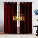 Washington Commanders Football Team Blackout Curtains Drapes For Window Treatment Set