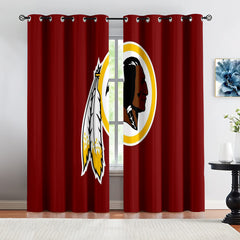 Washington Commanders Football Team Blackout Curtains Drapes For Window Treatment Set