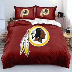 Washington Football League Commanders Duvet Cover Quilt Cover Pillowcase Bedding Set