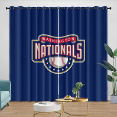 Washington Nationals Blackout Curtain for Living Room Bedroom Window Treatment