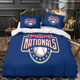 Washington Nationals Duvet Cover Quilt Case Pillowcase Bedding Set Without Filler