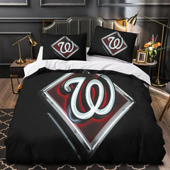 Washington Nationals Duvet Cover Quilt Case Pillowcase Bedding Set Without Filler