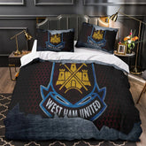 West Ham United Duvet Cover Quilt Case Pillowcase Bedding Set Without Filler