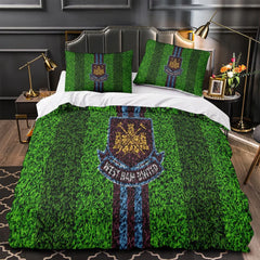 West Ham United Duvet Cover Quilt Case Pillowcase Bedding Set Without Filler