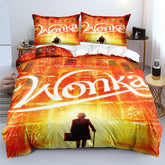 Wonka Chocolate Factory Duvet Cover Quilt Cover Pillowcase Bedding Set