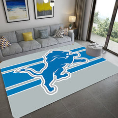 Detroit Lions Football League Carpet Living Room Bedroom Mats Kitchen Bathroom Rugs