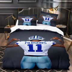 Lamar Jackson Rugby Football Player Duvet Cover Quilt Case Pillowcases