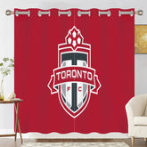 Toronto Soccer Blackout Curtains Drapes For Window Treatment Set