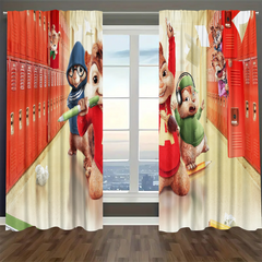 Alvin and the Chipmunks Blackout Curtains Drapes For Window Treatment Set