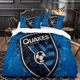 San Jose Soccer Earthquakes Bedding Set Quilt Cover Without Filler