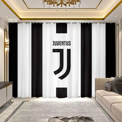 2025 New Juventus Football Club Curtains Blackout Window Treatments Drapes Room Decor