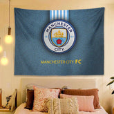 2025 New Manchester City Football Club Wall Decor Hanging Tapestry Home Bedroom Living Room Decoration Wall Decor