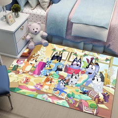 Blue Heeler Bingo Graphic Carpet Living Room Bedroom Sofa Rug Door Mat Kitchen
